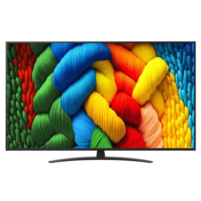 LG 65NANO80A3B, 65" 4K HDR Smart Nano Cell TV, 3840x2160, DVB-T2/C/S2, AI Alpha 7, HDR 10 PRO, webOS 25, ThinQ AI, VRR, ALLM, HGiG, WiFi, Clear Voice, AI Upscaling, Bluetooth, Hdmi e-ARC , CI, LAN, AirPlay2, Chromecast, 2 Pole stand, Black
