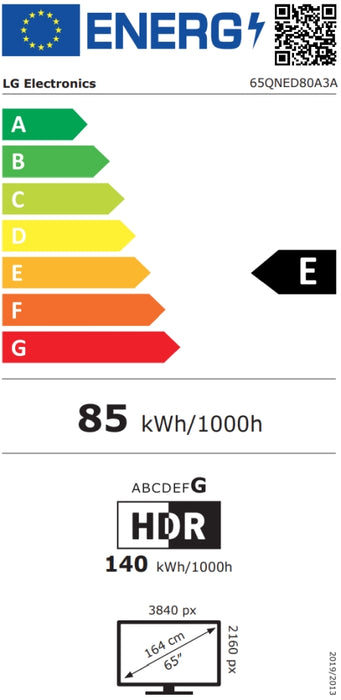 TV LG 65QNED80A3A, 65"(164 cm), QNED AI QNED80 4K Smart TV 2025