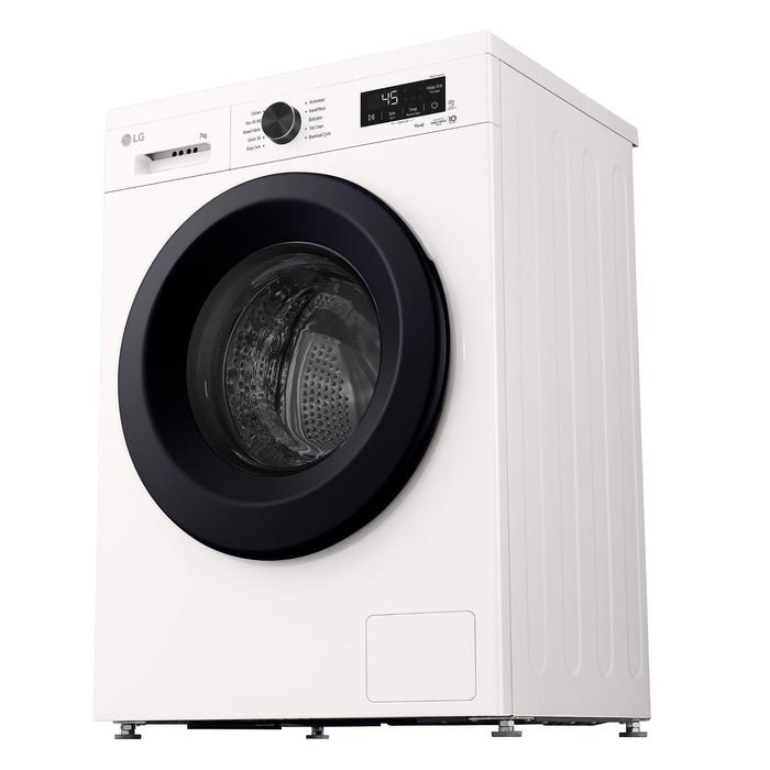 Washing machine LG F2X10S7NWK, 1200 rpm, 7.00 kg, A, White