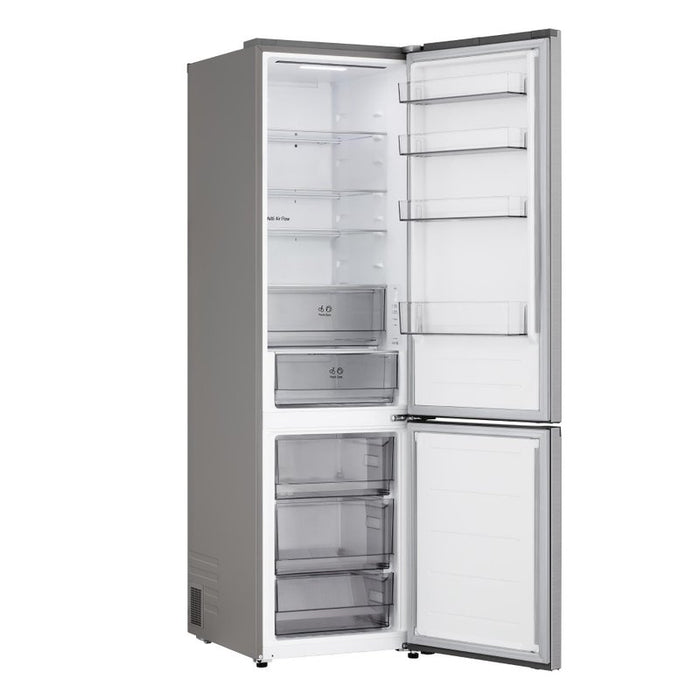 Refrigerator with freezer LG GBBSJ20EPY, 375 l, E, No Frost, Stainless steel