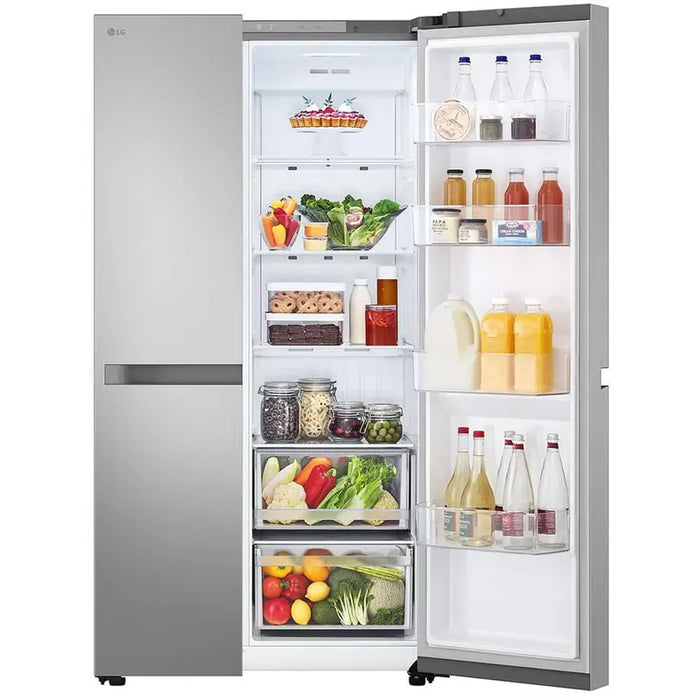 Side-by-Side Refrigerator LG GSBC40PYPE, 664 l, E, No Frost, Stainless Steel
