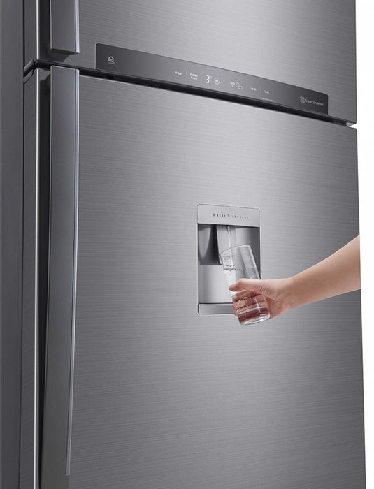 Refrigerator with top chamber LG GTF744PZPED