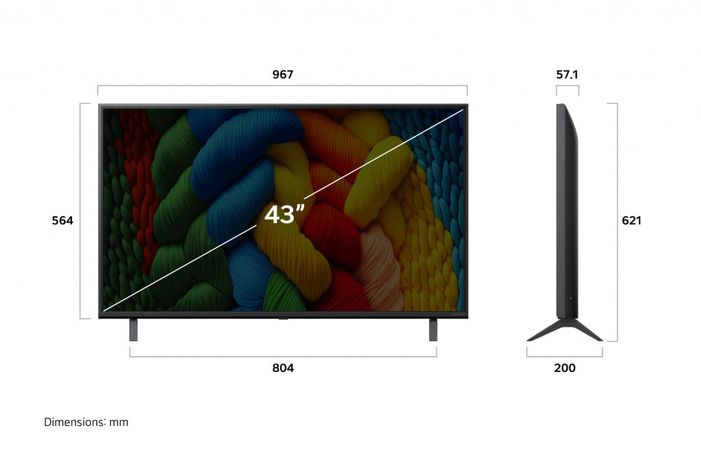 TV LG LED 43NANO80A3B