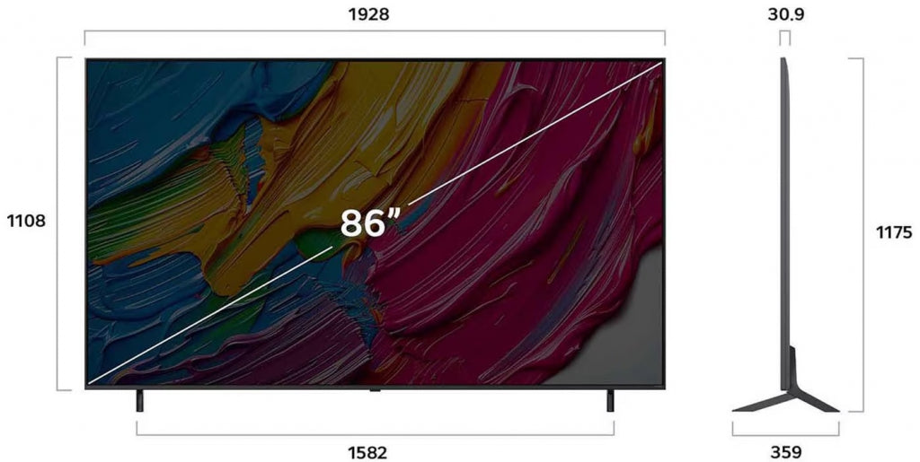 TV LG LED 86QNED80A3A