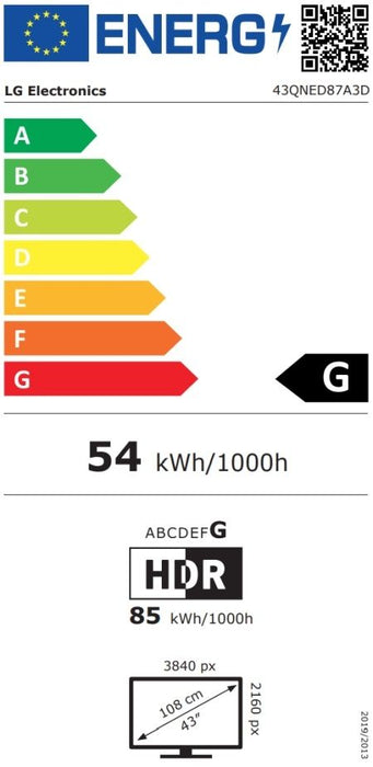 TV LG LED 43QNED87A3D