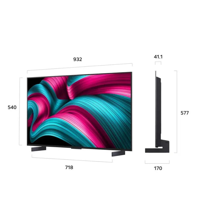 TV LG OLED42C55LA , 106 cm, 3840x2160 UHD-4K , 42 inch, OLED , Smart TV , Web Os