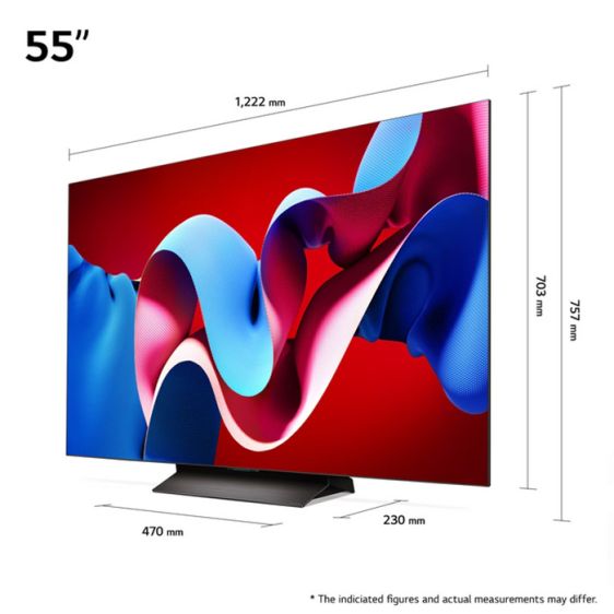 TV LG OLED55C42LA, 55"(139 cm), OLED evo, 4K Ultra HD, Smart TV, 2024