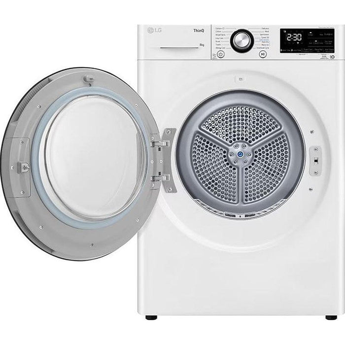 LG RH80V3AVBN*** dryer, 8 kg, D, White