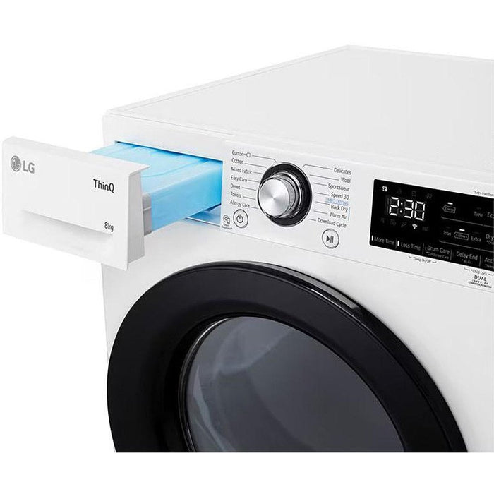 LG RH80V3AVBN*** dryer, 8 kg, D, White