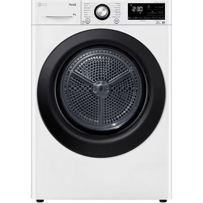 Dryer LG RH80V3AVBN , 8 kg, D , White