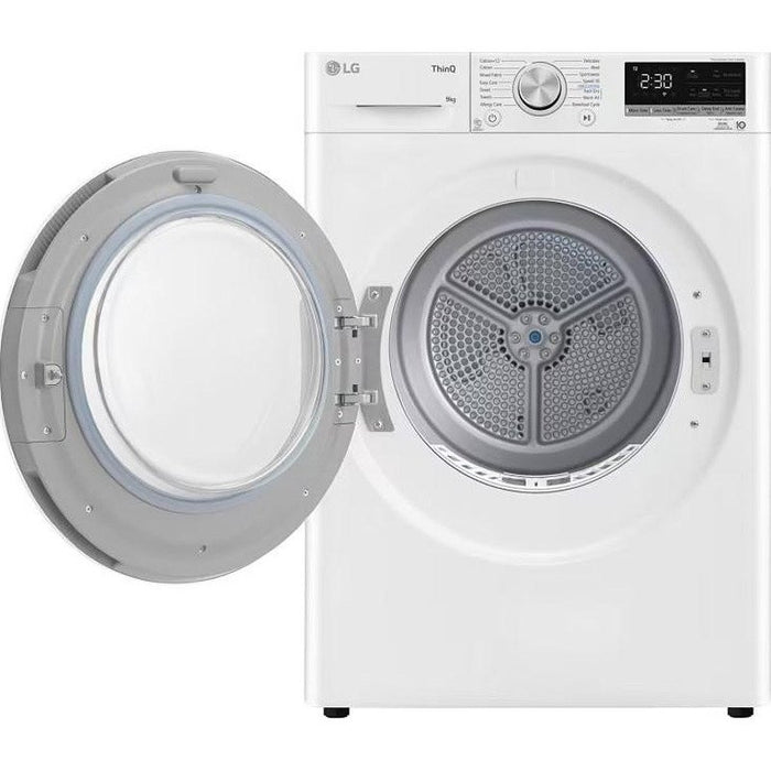 LG RH90V5AV6N*** dryer, 9 kg, D, White