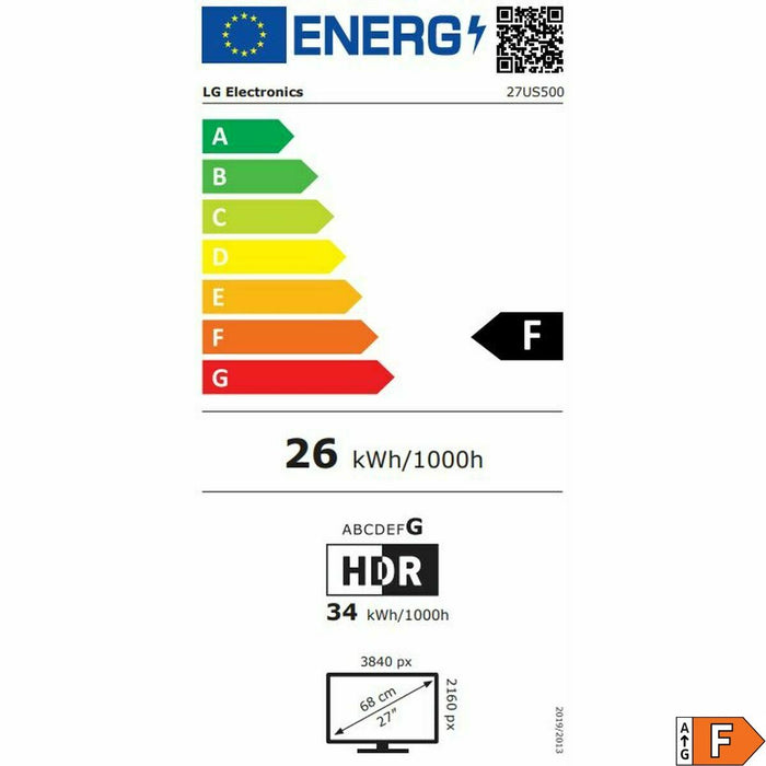 Gaming Monitor LG 27US500-W 4K Ultra HD 27"