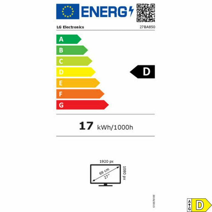 Gaming Monitor LG 27BA850-B Full HD 27"