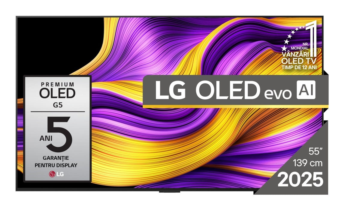 LG OLED evo AI OLED55G51LW TV 139.7 cm (55") 4K Ultra HD Smart TV Wi-Fi Black