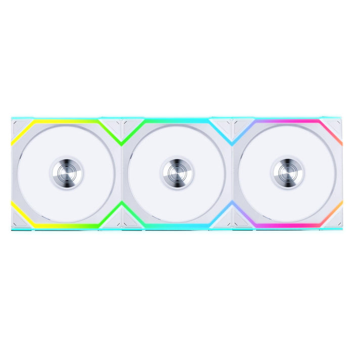 Fans 3 pcs Lian Li UNI FAN SL Wireless ARGB PWM Reverse Blade - 120 mm White + Controller