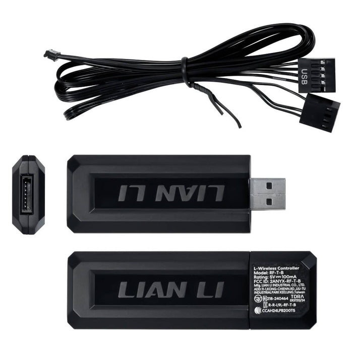 Fans 3pcs Lian Li UNI FAN SL-INF Wireless ARGB PWM - 120 mm Black + Controller