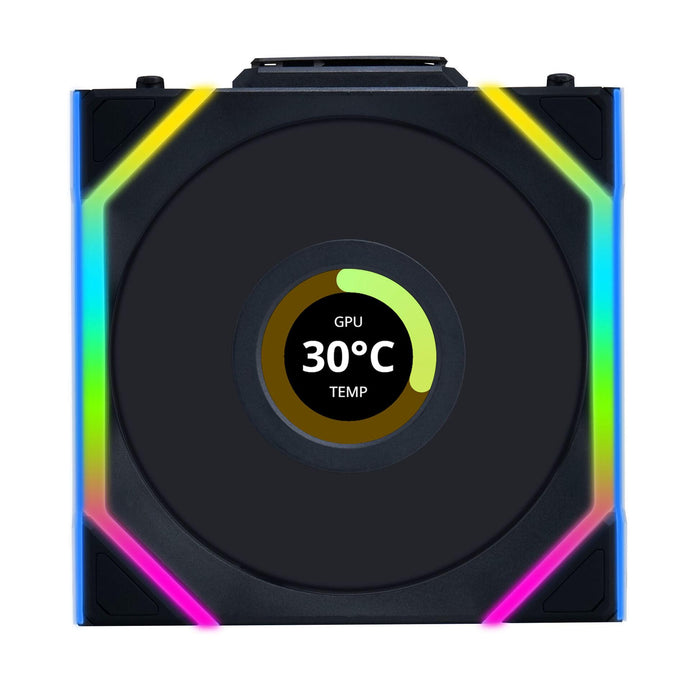 Fan Lian Li UNI FAN SL Wireless LCD ARGB PWM - 120 mm Black