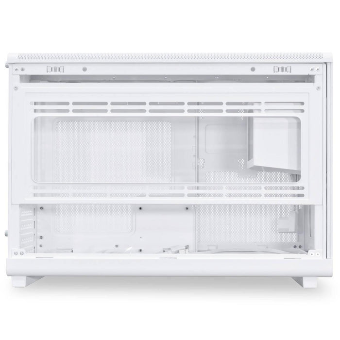 Box Lian Li DAN A3-mATX Wood Edition White, Tempered Glass, Micro Tower