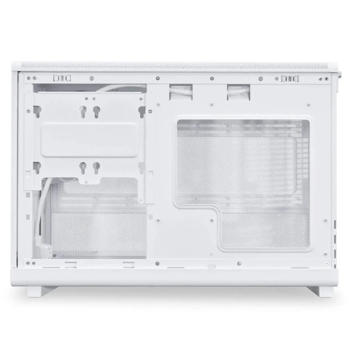 Box Lian Li DAN A3-mATX Wood Edition White, Tempered Glass, Micro Tower