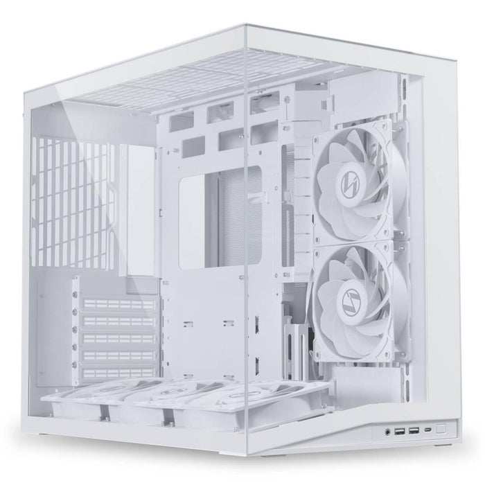 Box Lian Li O11 Dynamic Mini V2 Flow + 5 Fans, Mini-Tower - White