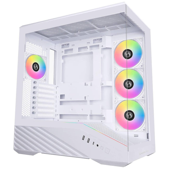 Lian Li Vector V100 ARGB Mid-Tower Box, Tempered Glass - White