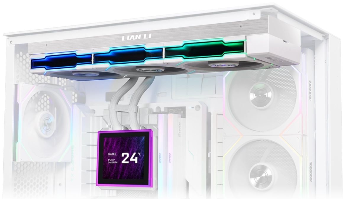 Lian Li HydroShift II LCD-S 360TL RGB CPU Cooler - White