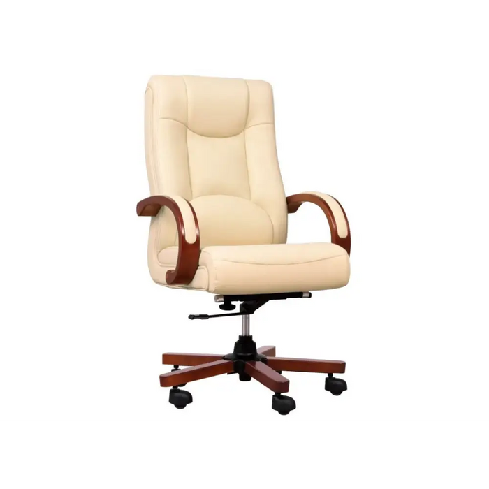 LIDER cream leather armchair - Office armchairsFOE-BIU<<<ArmchairsFOE<<<ActionPL