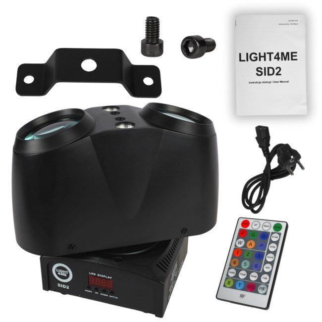 Light4Me SID2 - 4-in-1 LED multi-effect light + beam/laser/strobe effect