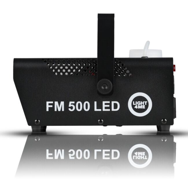 LIGHT4ME FM 500 LED V2 - 500W smoke/fog machine with 3x1W RGB lighting effect