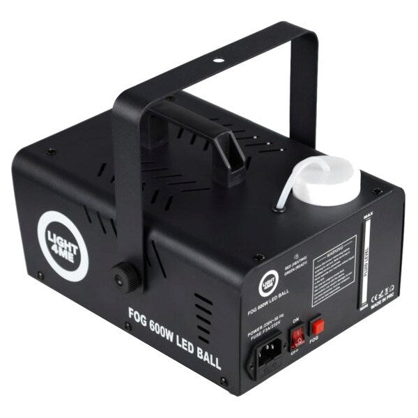 LIGHT4ME Fog 600W LED Ball - smoke and fog machine with backlit smoke effect + disco ball