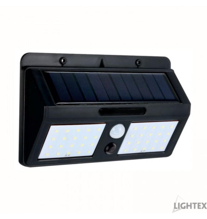LED SOLAR WALL 6W 6500K BLACK WITH SEN