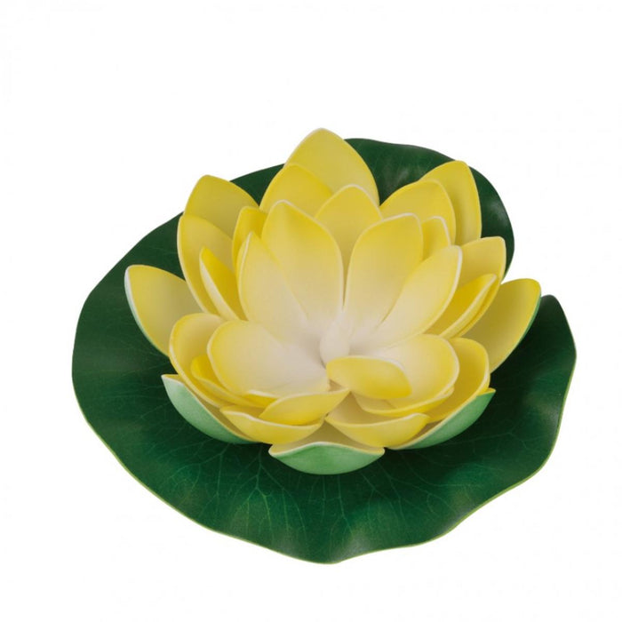 LED SOLAR LAMP LOTUS IP44 YELLOW