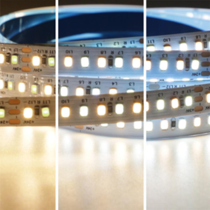 LED STRIP 2835 24V DC 15W/M CCT IP68