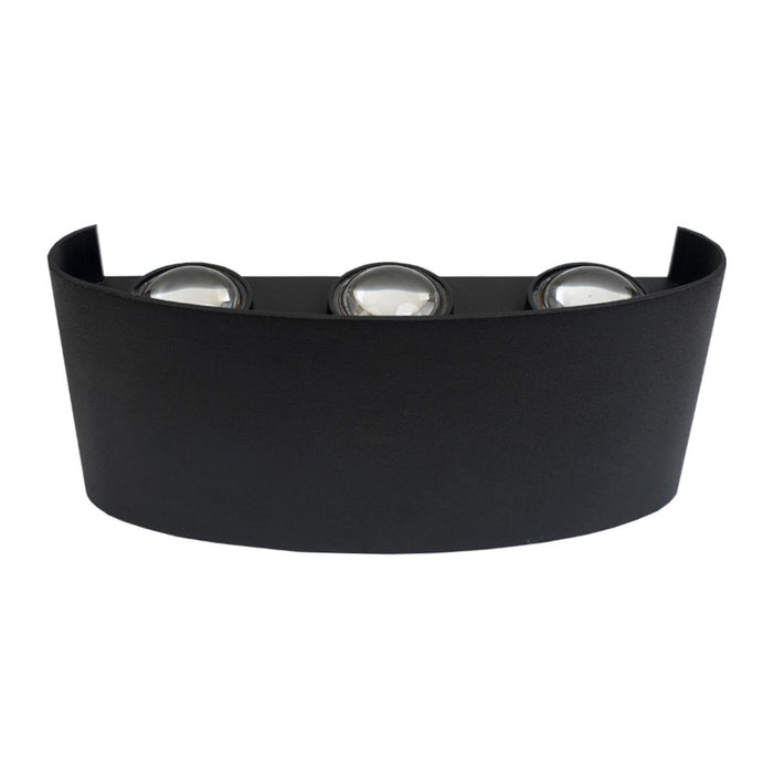 LED FACADE LIGHT DAKOTA 6X1W BLACK