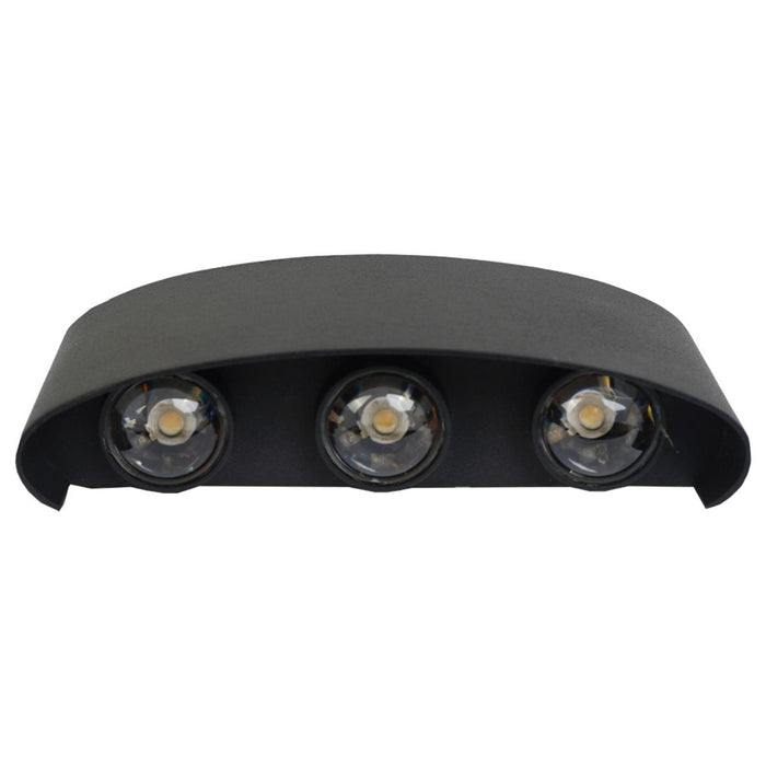 LED FACADE LIGHT DAKOTA 6X1W BLACK
