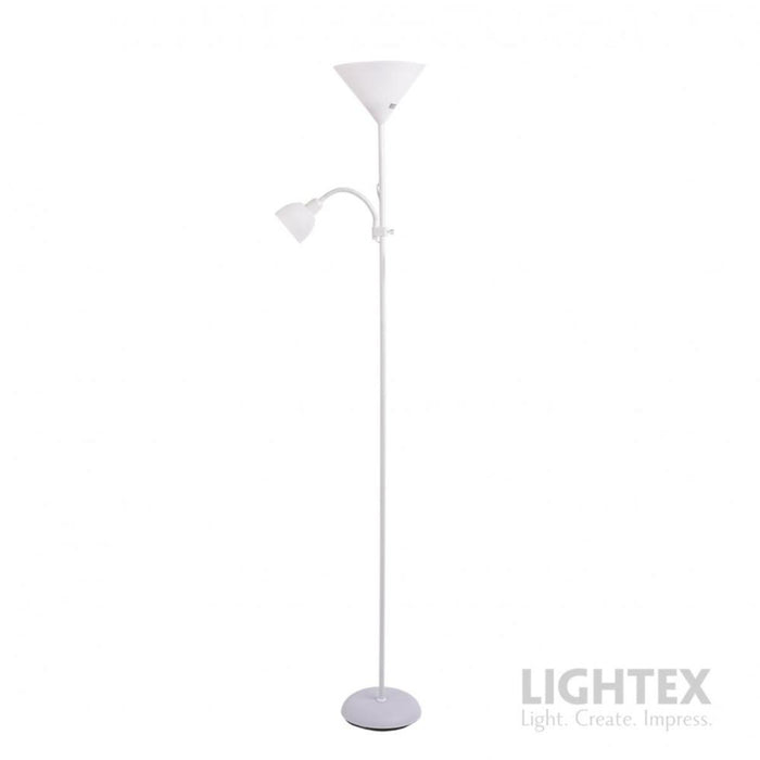 LAMP DEXTER WHITE E27+E14 LIGHTEX
