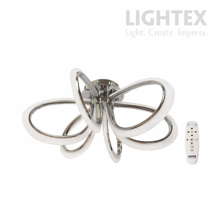 LED CHANDELIER OLYMPIA 78W CHROME LIGHTEX