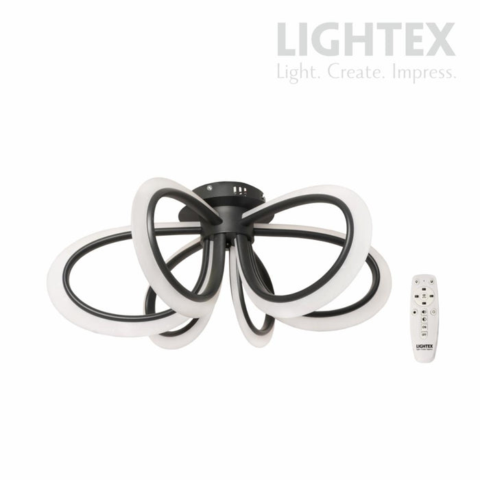 LED CHANDELIER OLYMPIA 78W BLACK LIGHTEX