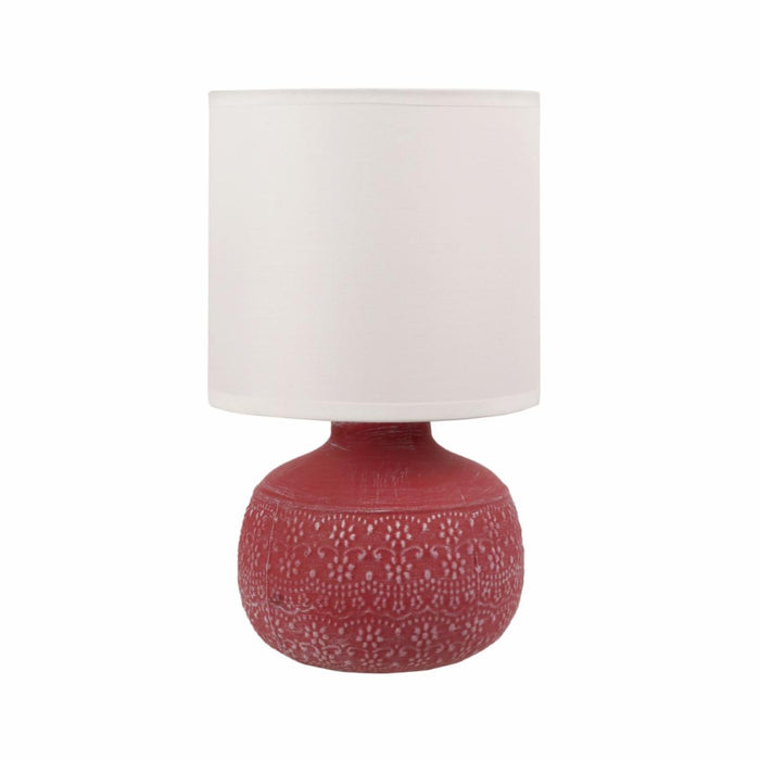 DECO RED TABLE LAMP LIGHTEX