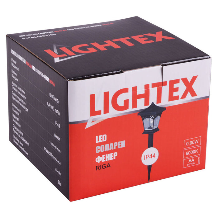 LED SOLAR LANTERN 0.06W 6000K IP44 LIGHTEX RIGA