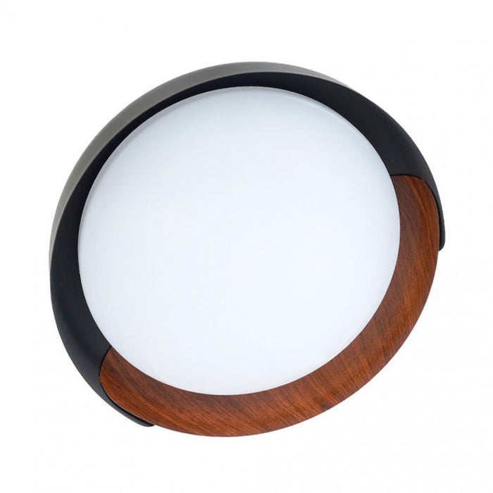 LED CEILING LAMP 24W 3000-6000K 46CM BLACK/WOOD LIGHTEX CABANA