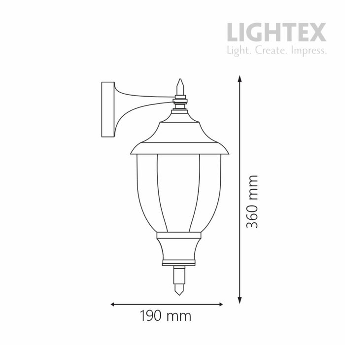 FLORENCE CITY LANTERN E27 IP43 DN