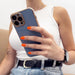 Lighting Color Case for iPhone 12 Pro Max purple gel cover with gold frame - Cell phone cases and covers<<<HurtelXML