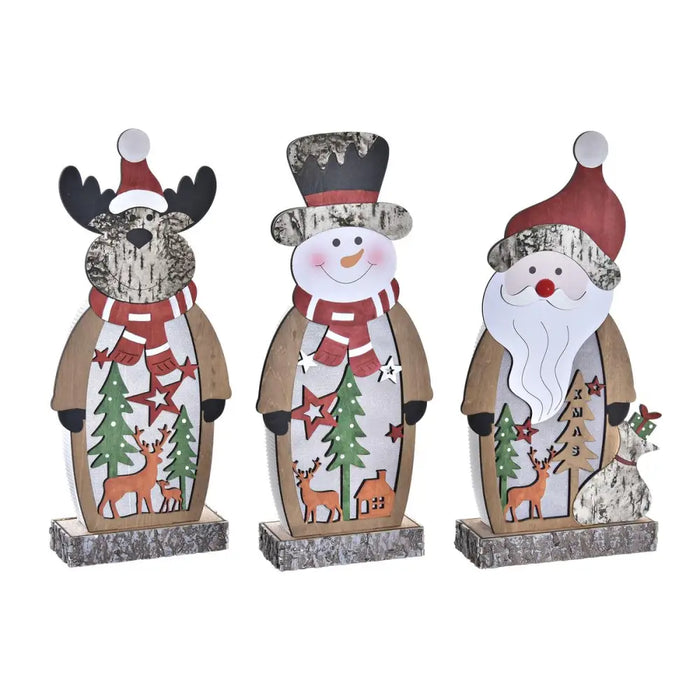 Lighting decoration DKD Home Decor Christmas (18 x 7 x 40,5 cm) (3 Units) - Декорация и Осветление<<<Дом