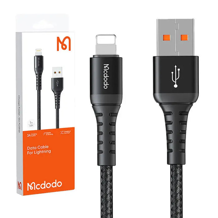 Lightning Cable Mcdodo CA-2261 1.0m (black) - USB to Lightning<<<USB cables<<<GSM Accessories<<<InnproXML