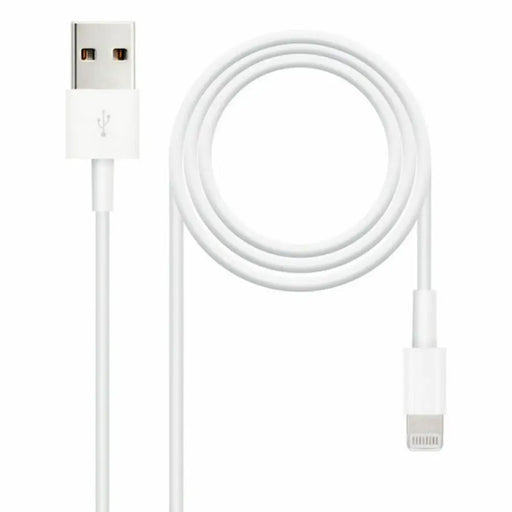 Lightning Cable NANOCABLE 10.10.0402 (1 m) White 2 m (1 Unit) - Електроника Телефони и таблети<<<Компютри|