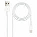 Lightning Cable NANOCABLE 10.10.0402 (1 m) White 2 m (1 Unit) - Електроника Телефони и таблети<<<Компютри|