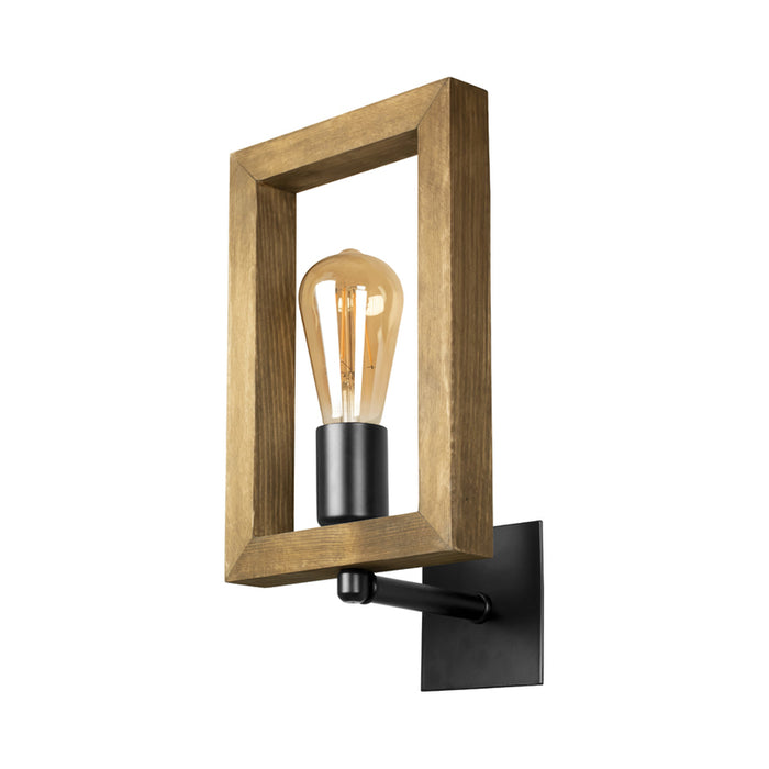 WALL APPLIANCE E27 WALNUT LIGHTSTYLE TIERA