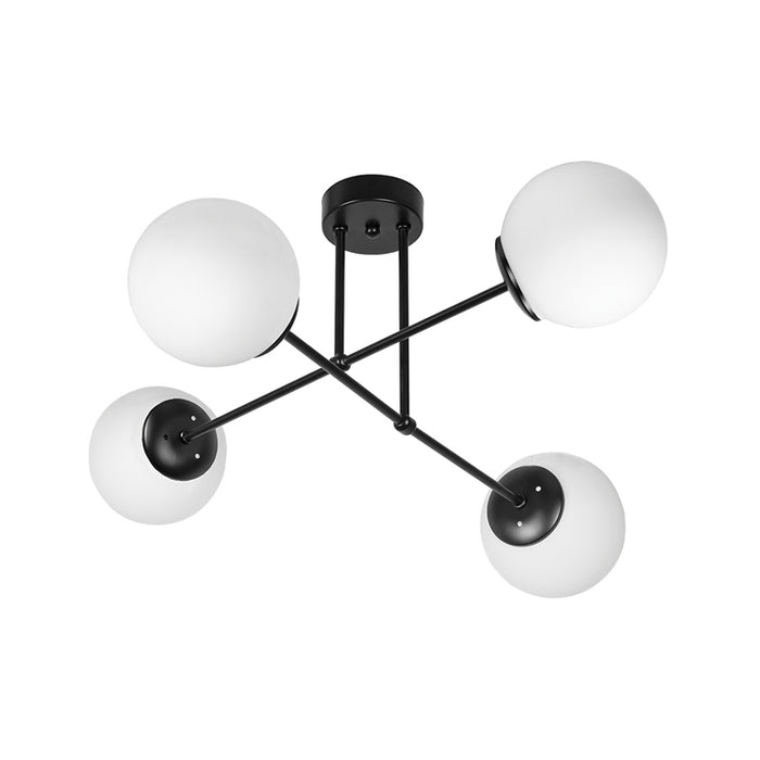 CEILING 4XE27 BLACK LIGHTSTYLE GUARD