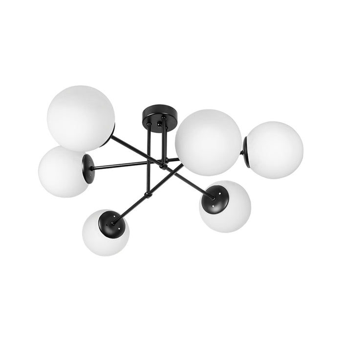 CEILING 6XE27 BLACK LIGHTSTYLE GARDA